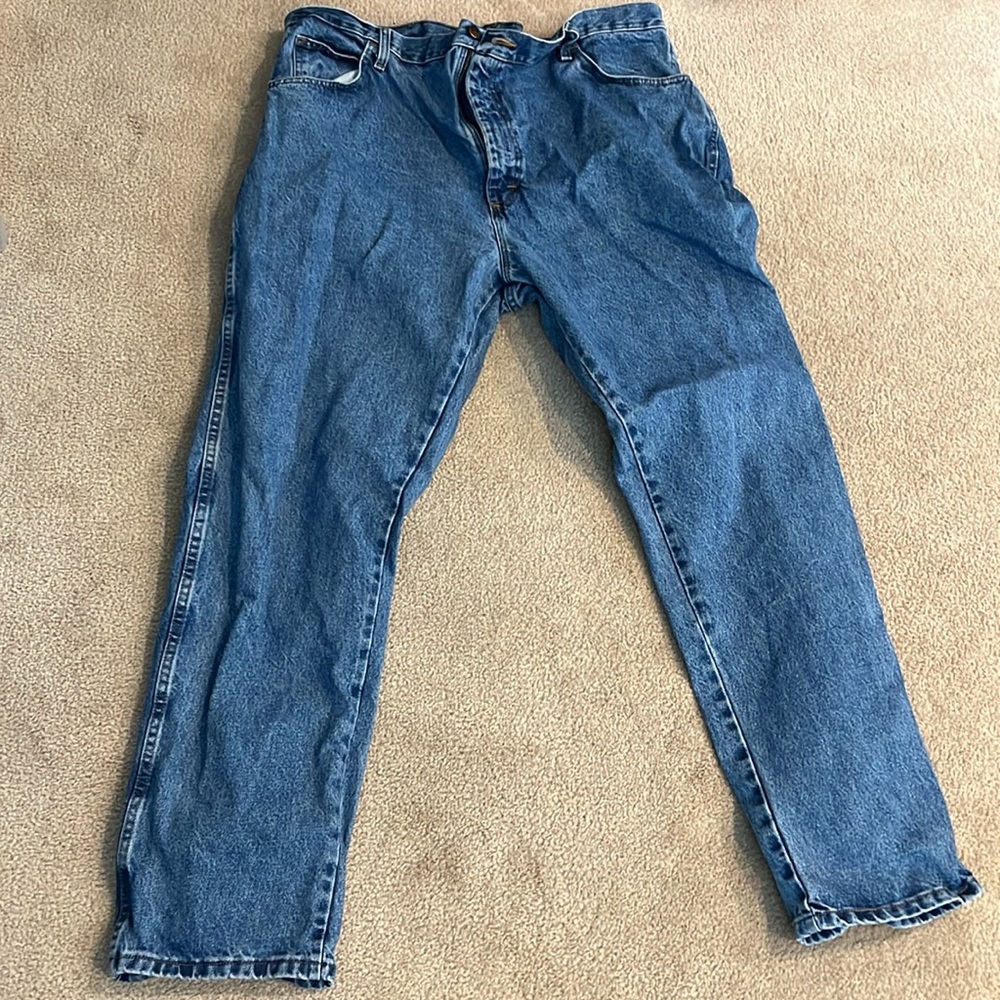 Rustler Relaxed Blue Men's Denim Jeans - Picture 2 of 3